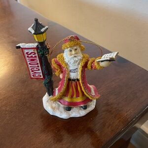 Iowa State University The Memory Company Fight Song Santa Ornament Cyclones 2004
